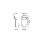 NL74559 Naegel 1 LED Wall Light Satin Black Gold