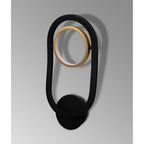 NL74559 Naegel 1 LED Wall Light Satin Black Gold