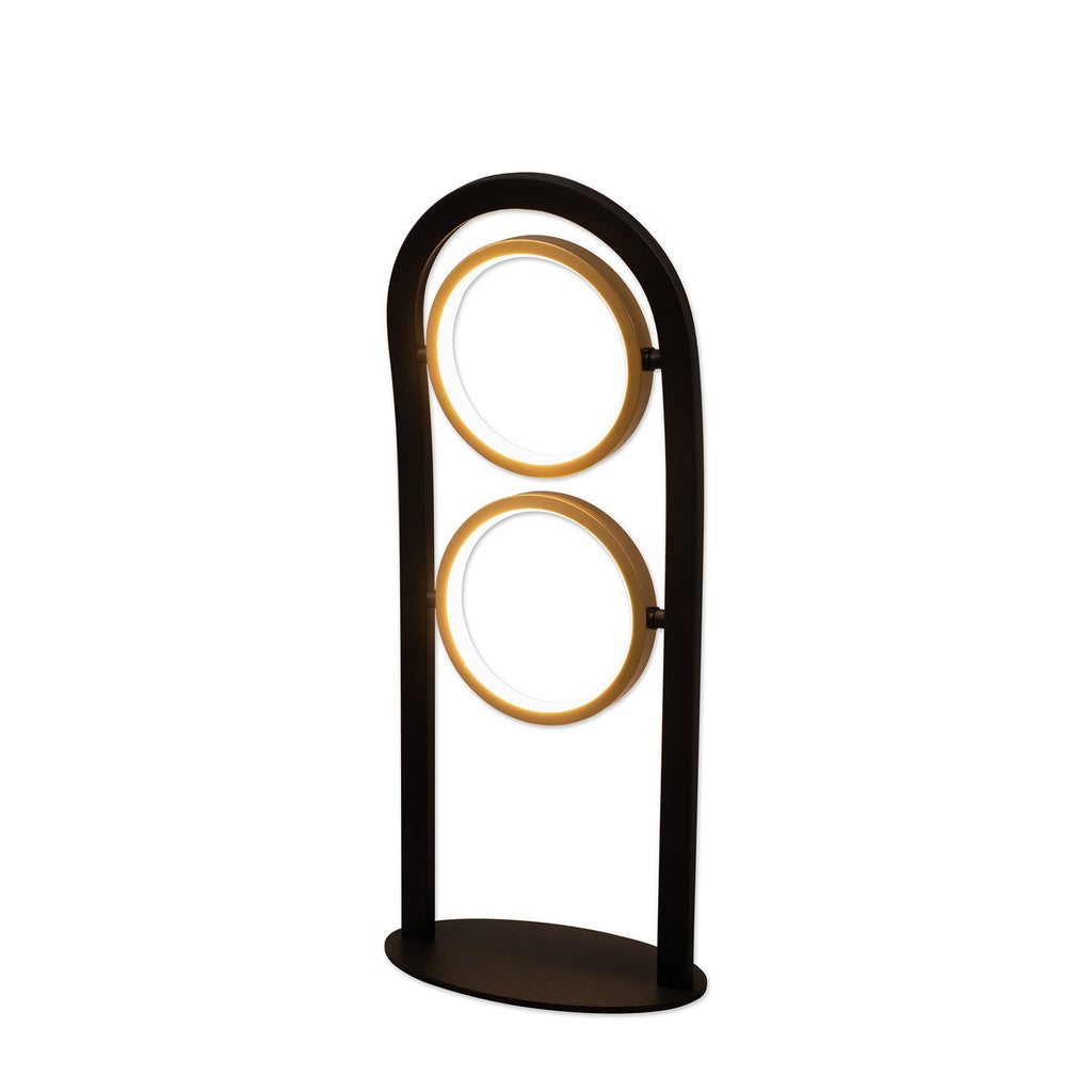 NL74569 Naegel 2 LED Table Lamp Satin Black Gold
