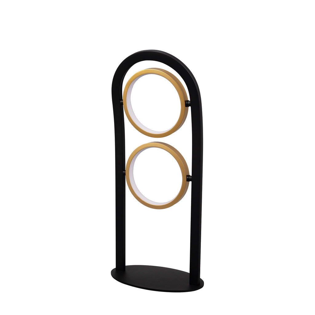 NL74569 Naegel 2 LED Table Lamp Satin Black Gold