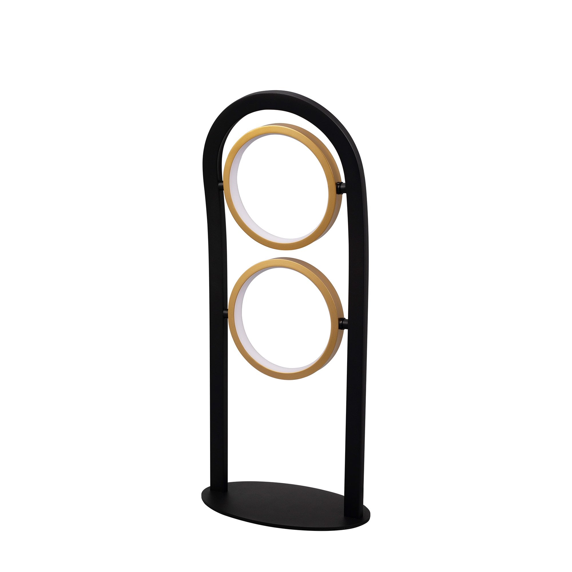 NL74569 Naegel 2 LED Table Lamp Satin Black Gold