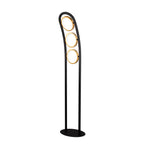 NL74579 Naegel 3 LED Floor Lamp Satin Black Gold