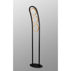 NL74579 Naegel 3 LED Floor Lamp Satin Black Gold