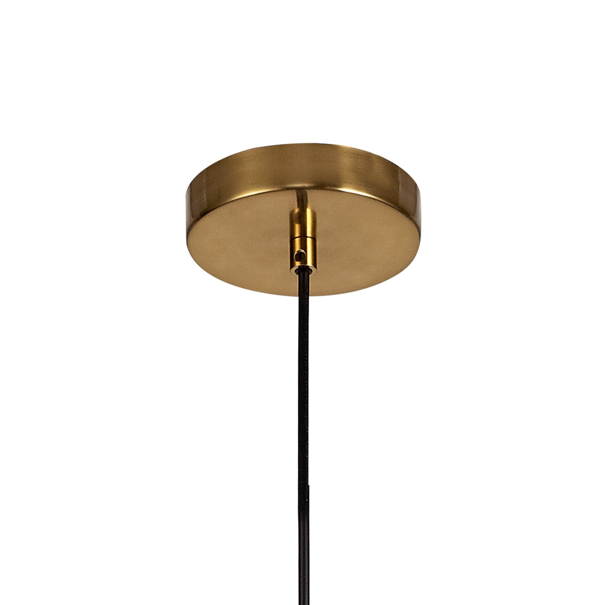 NLK09259 Olivia 1 Light Narrow Pendant Ancient Brass Green
