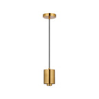 NLK09259 Olivia 1 Light Narrow Pendant Ancient Brass Green
