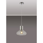NLK09569 Olivia 1 Light Wide Pendant Satin Nickel