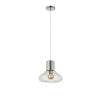NLK09569 Olivia 1 Light Wide Pendant Satin Nickel