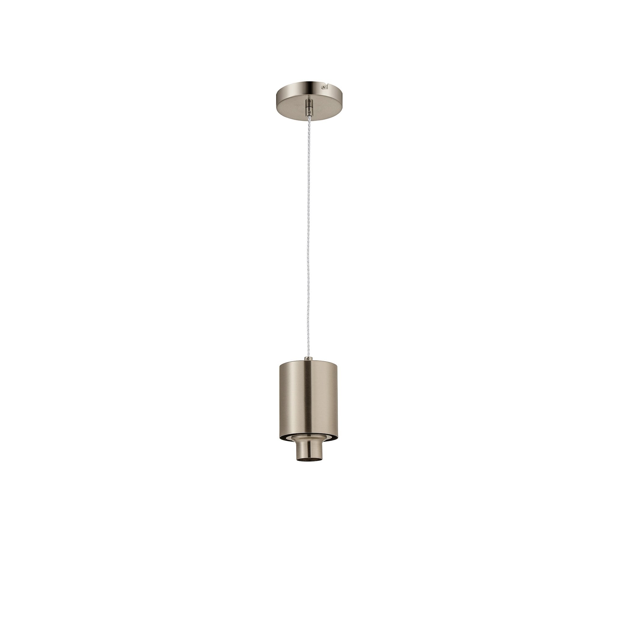 NLK09569 Olivia 1 Light Wide Pendant Satin Nickel