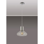 NLK09569 Olivia 1 Light Wide Pendant Satin Nickel