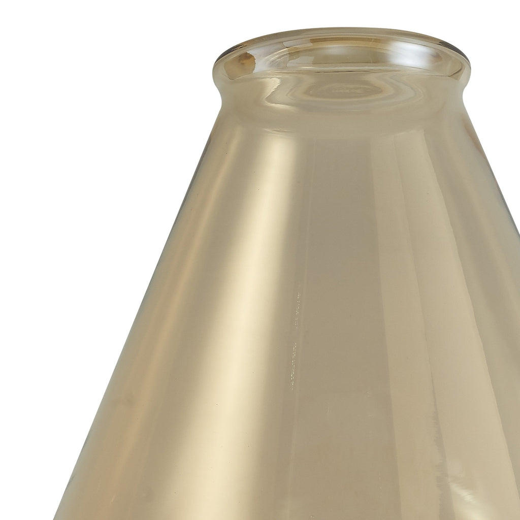 NLK09649 Olivia 1 Light Narrow Pendant Satin Black Amber