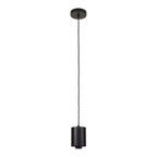 NLK09729 Olivia 1 Light Narrow Pendant Satin Black Smoke