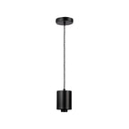NLK09729 Olivia 1 Light Narrow Pendant Satin Black Smoke