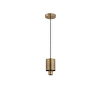 NLK10019 Olivia 1 Light Wide Pendant Antique Brass Black