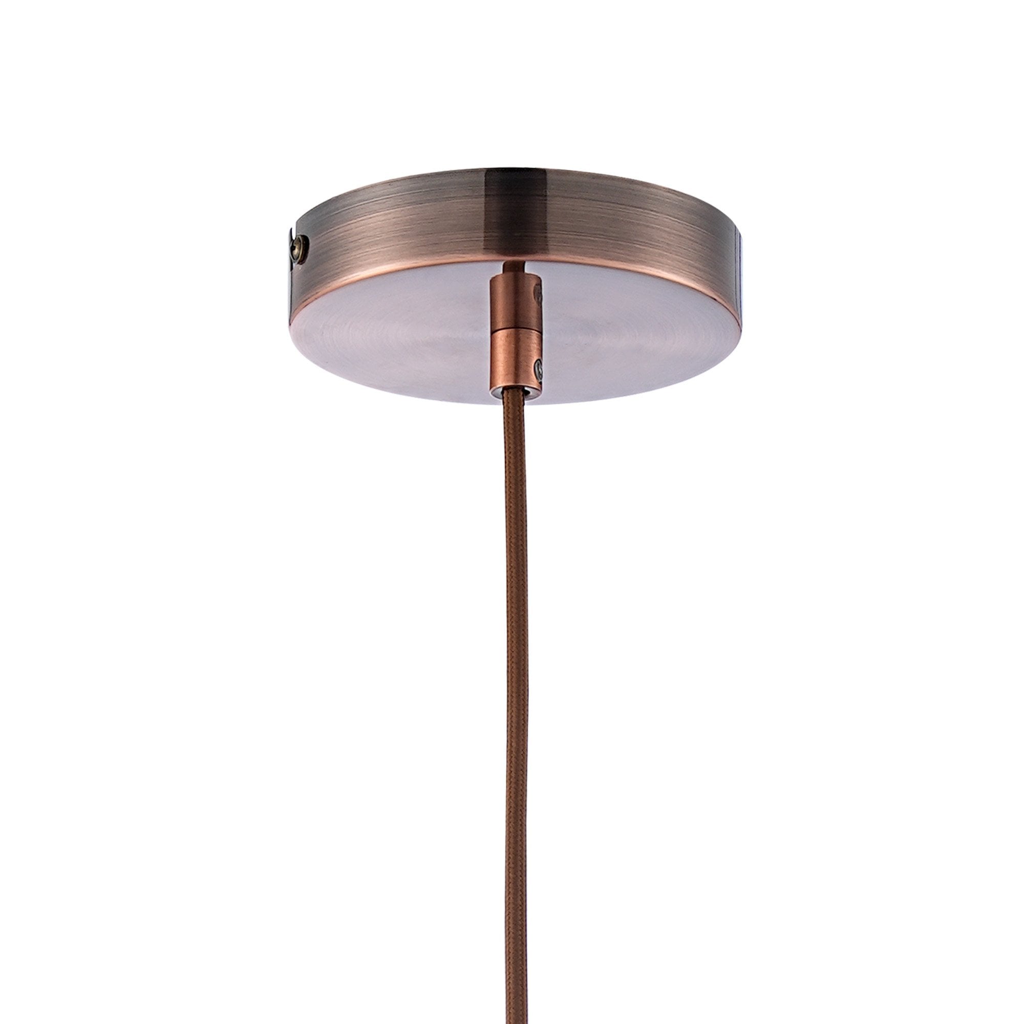 NLK10119 Olivia 1 Light Narrow Pendant Antique Copper Blue
