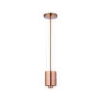 NLK10119 Olivia 1 Light Narrow Pendant Antique Copper Blue