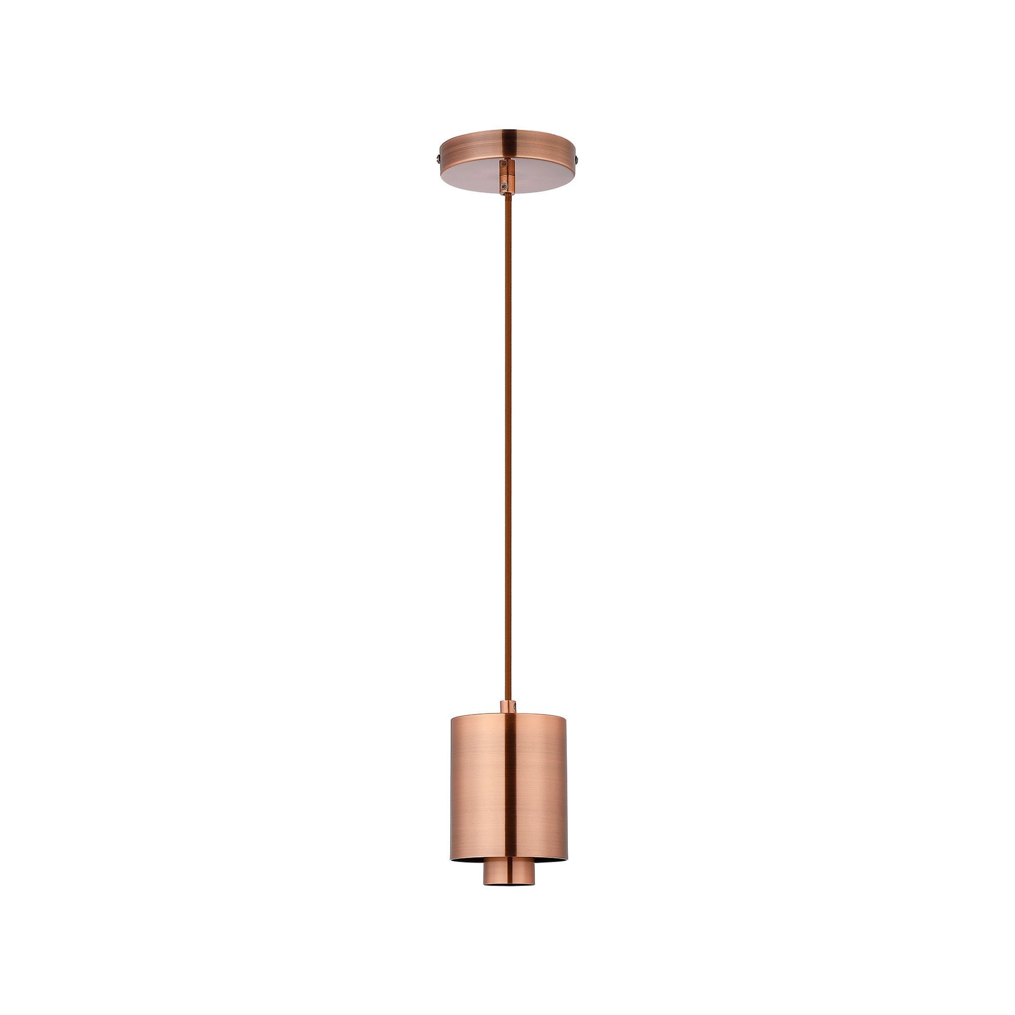 NLK10119 Olivia 1 Light Narrow Pendant Antique Copper Blue