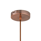 NLK10119 Olivia 1 Light Narrow Pendant Antique Copper Blue