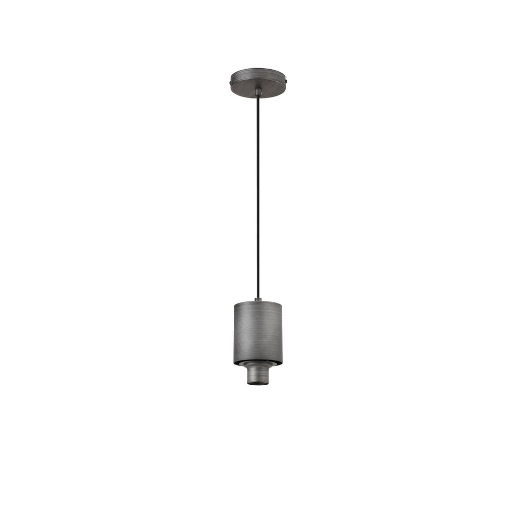 NLK10469 Olivia 1 Light Wide Pendant Pewter Lilac