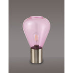 NLK10779 Olivia 1 Light Table Lamp Satin Nickel Lilac