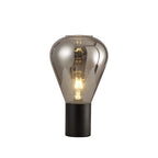 NLK11009 Olivia 1 Light Table Lamp Satin Black Smoke Plated