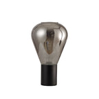 NLK11009 Olivia 1 Light Table Lamp Satin Black Smoke Plated