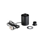 NLK11009 Olivia 1 Light Table Lamp Satin Black Smoke Plated