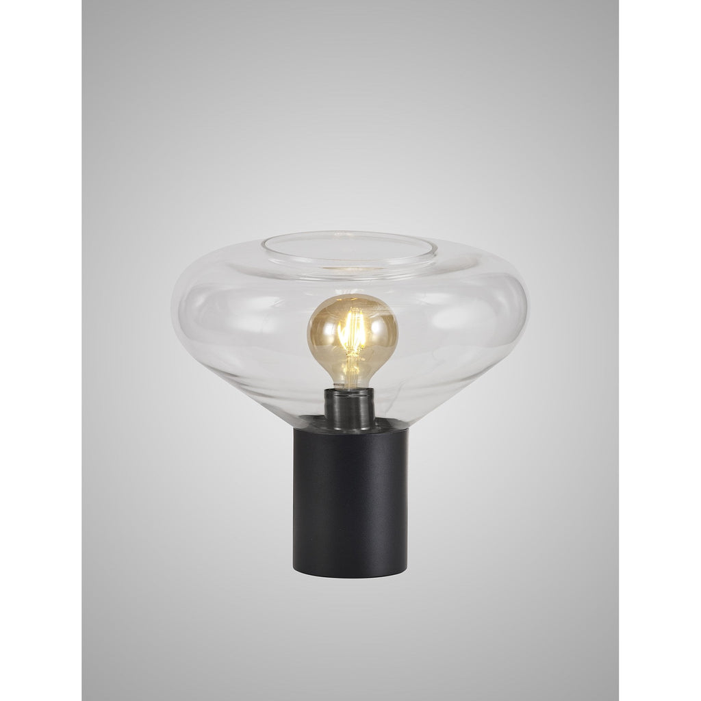 NLK11059 Olivia 1 Light Table Lamp Satin Black