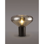 NLK11119 Olivia 1 Light Table Lamp Satin Black Smoke
