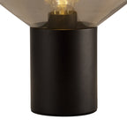 NLK11119 Olivia 1 Light Table Lamp Satin Black Smoke
