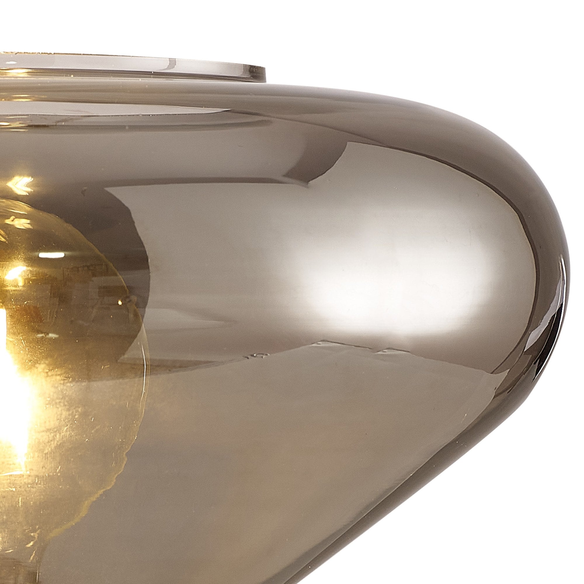 NLK11119 Olivia 1 Light Table Lamp Satin Black Smoke