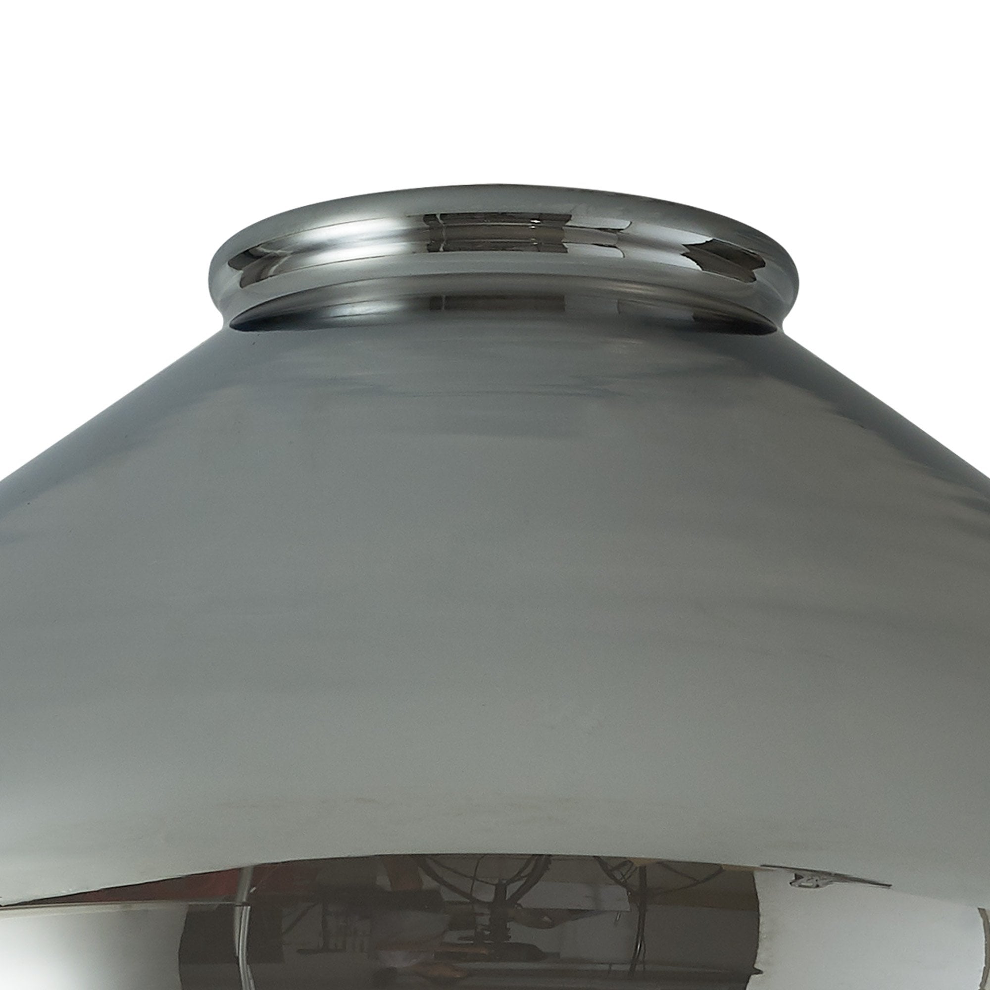 NLK11119 Olivia 1 Light Table Lamp Satin Black Smoke