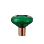 NLK11489 Olivia 1 Light Table Lamp Antique Copper Green