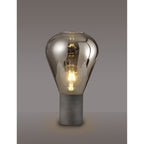 NLK11669 Olivia 1 Light Table Lamp Pewter Smoke Plated
