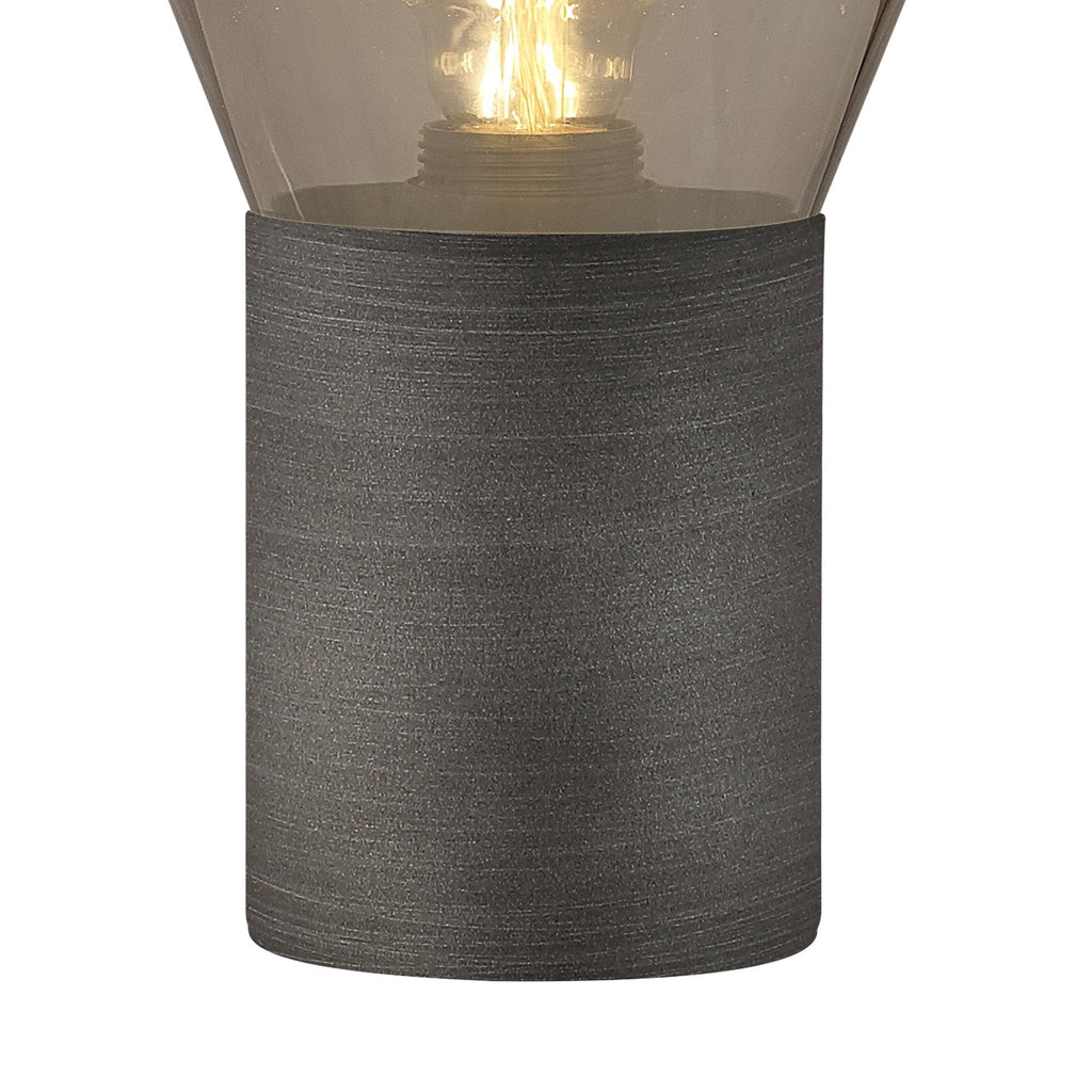 NLK11669 Olivia 1 Light Table Lamp Pewter Smoke Plated