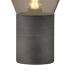 NLK11669 Olivia 1 Light Table Lamp Pewter Smoke Plated