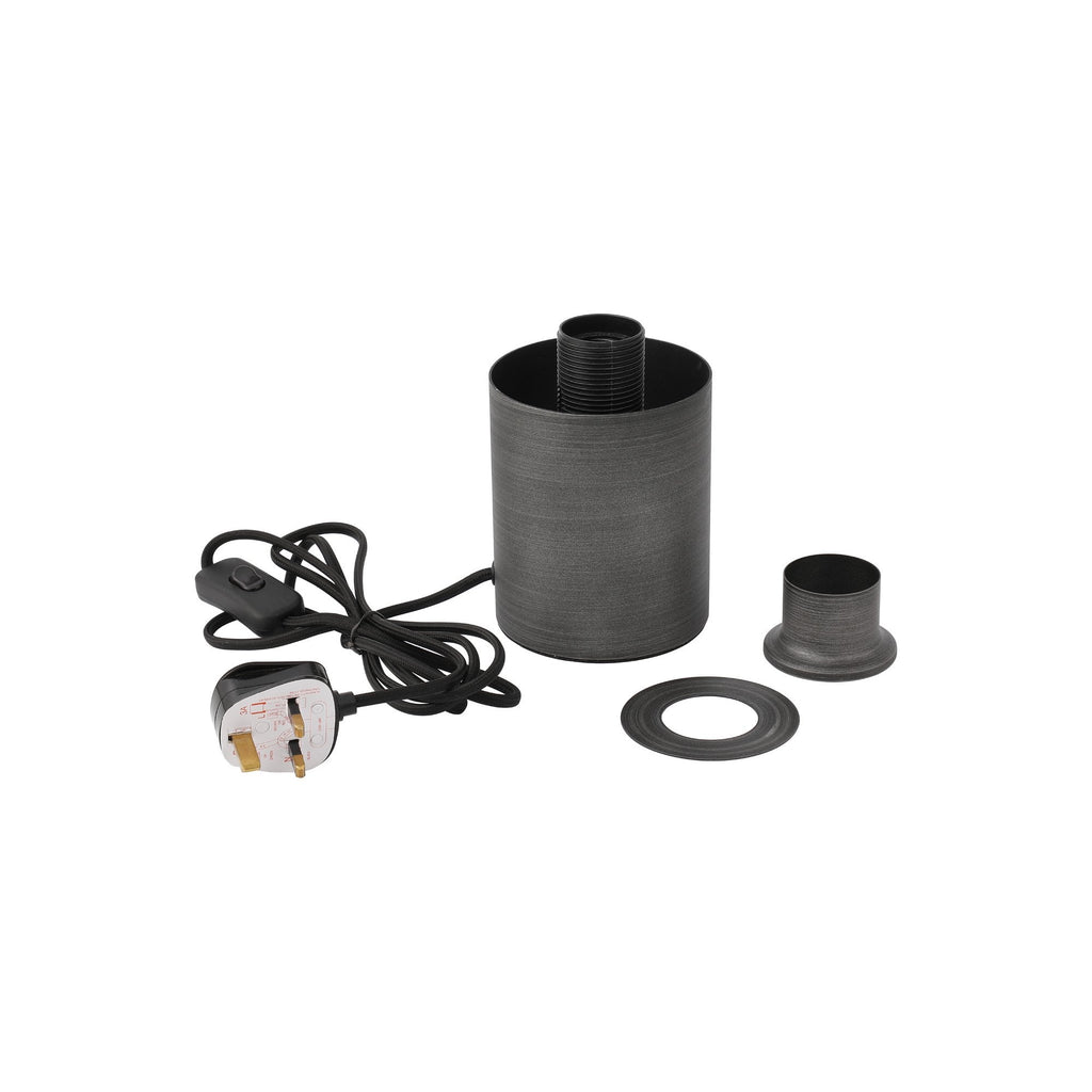 NLK11669 Olivia 1 Light Table Lamp Pewter Smoke Plated