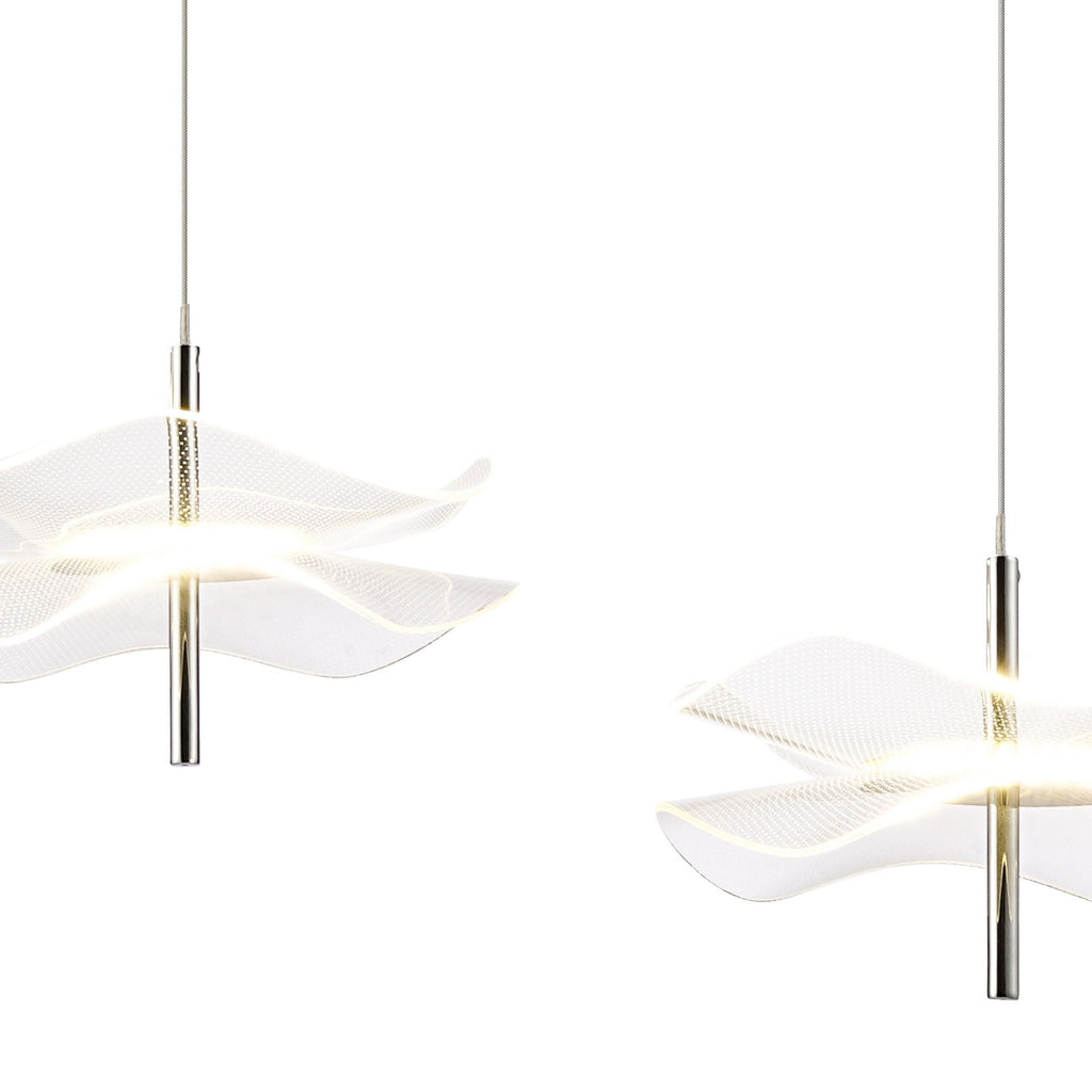 NL73389 Padwa 3 LED Linear Pendant Polished Chrome
