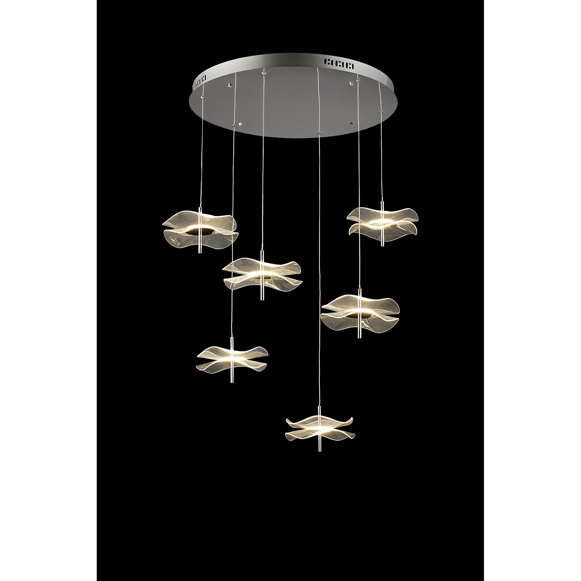 NL73399 Padwa 6 LED Round Pendant Polished Chrome