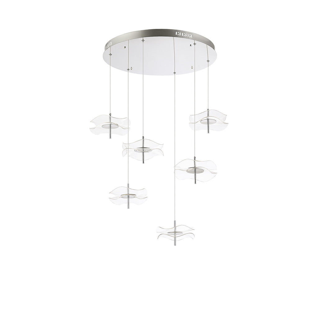 NL73399 Padwa 6 LED Round Pendant Polished Chrome