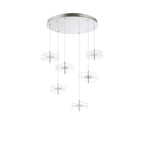 NL73399 Padwa 6 LED Round Pendant Polished Chrome