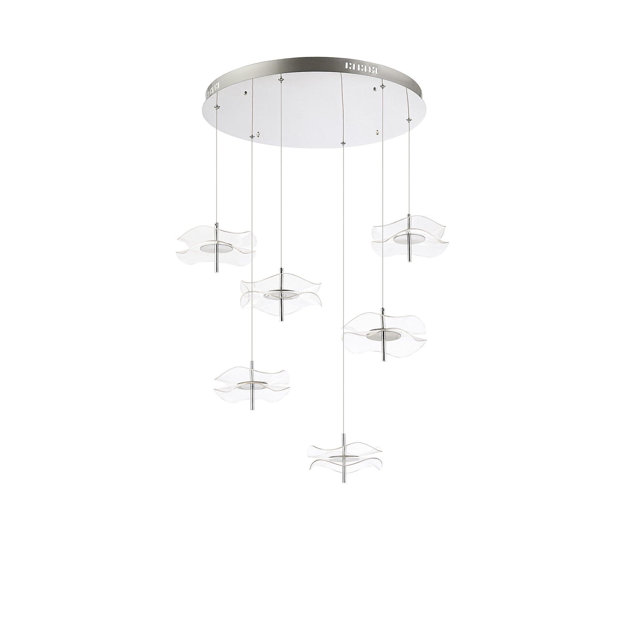 NL73399 Padwa 6 LED Round Pendant Polished Chrome