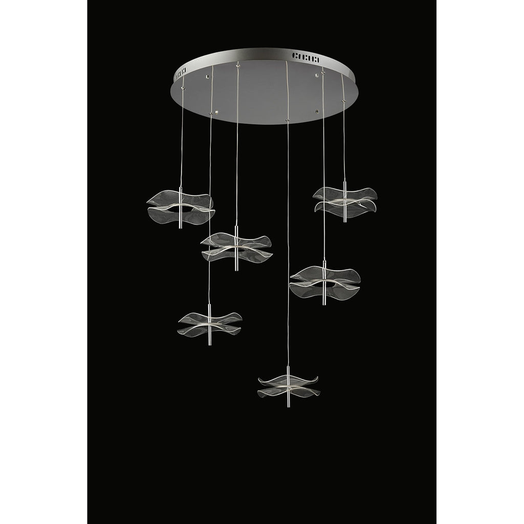 NL73399 Padwa 6 LED Round Pendant Polished Chrome