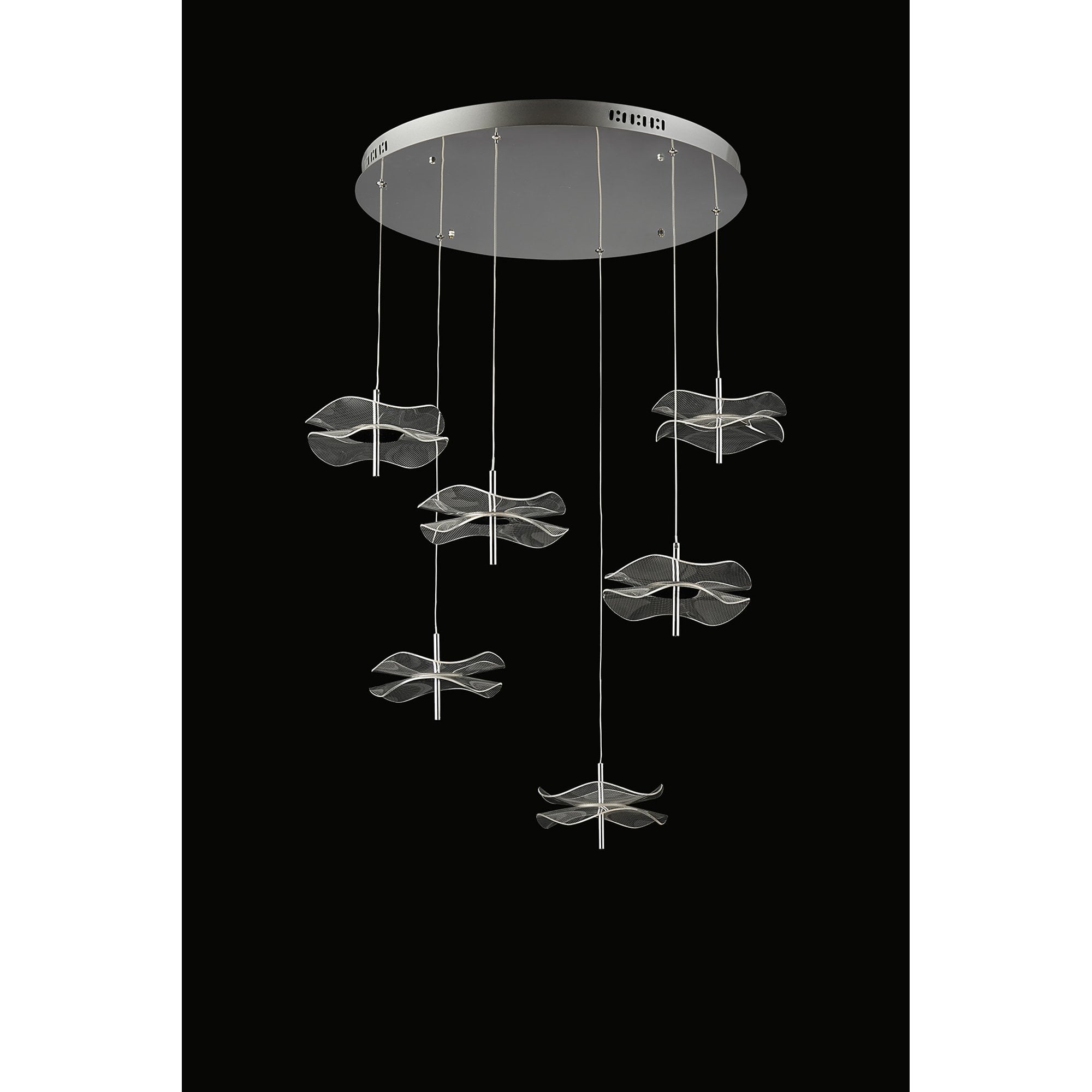 NL73399 Padwa 6 LED Round Pendant Polished Chrome