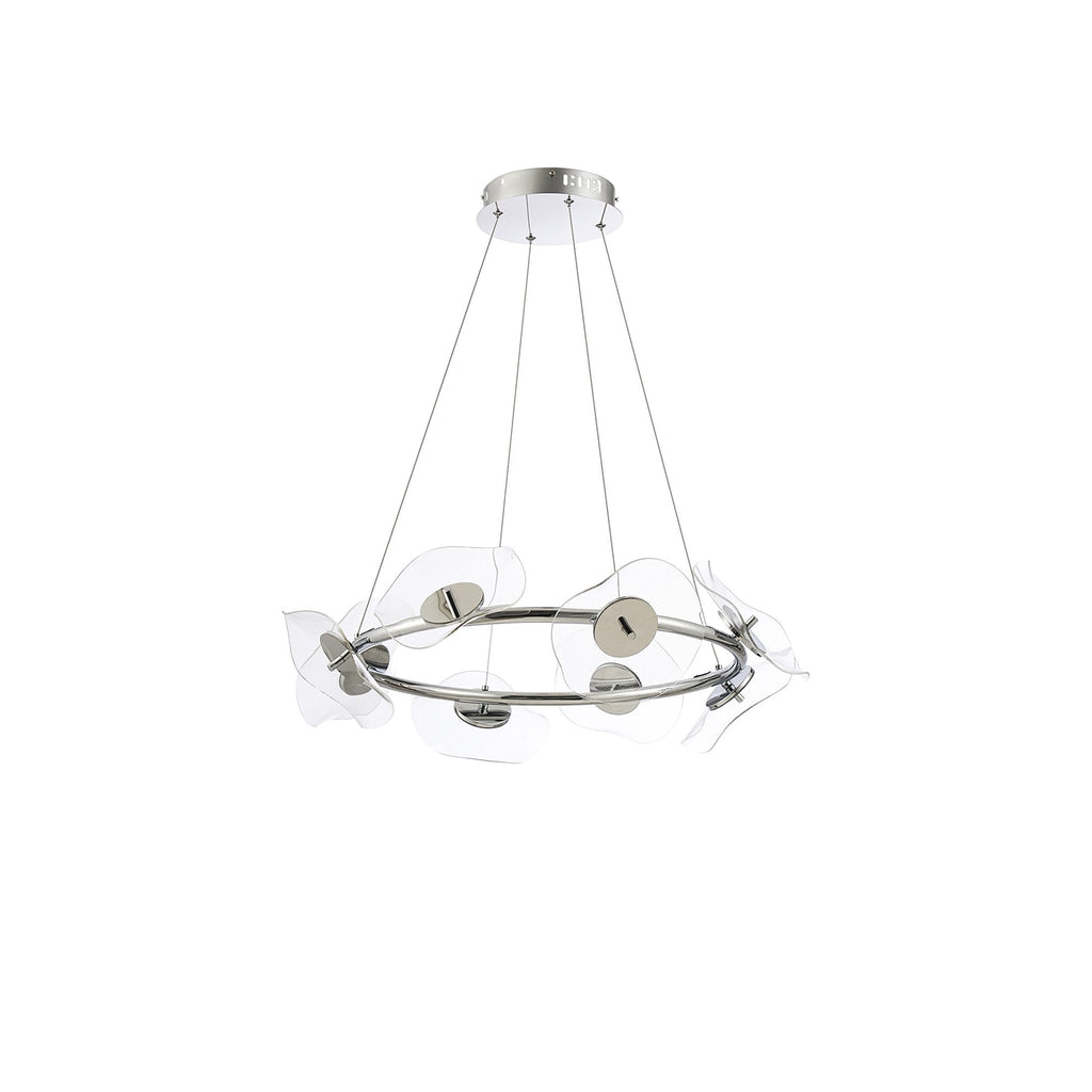 NL73409 Padwa 8 LED Ring Pendant Polished Chrome