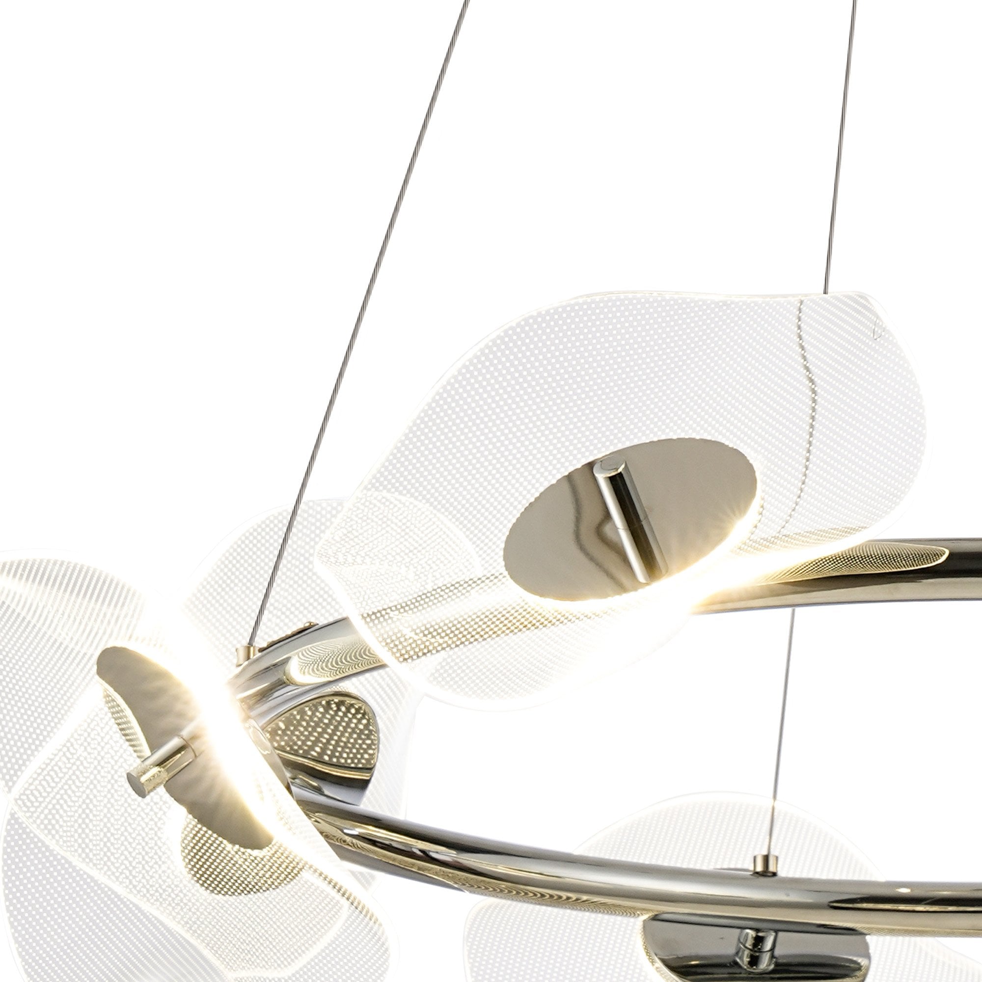 NL73409 Padwa 8 LED Ring Pendant Polished Chrome