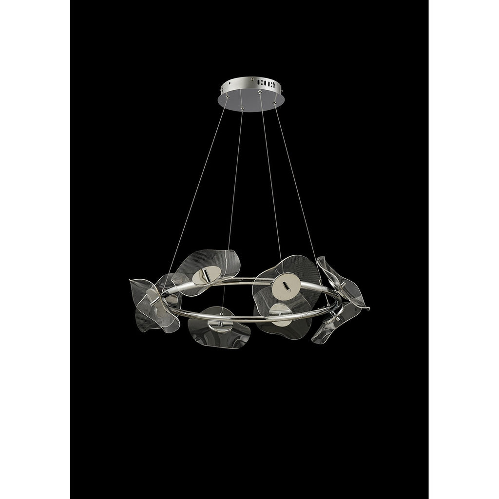 NL73409 Padwa 8 LED Ring Pendant Polished Chrome