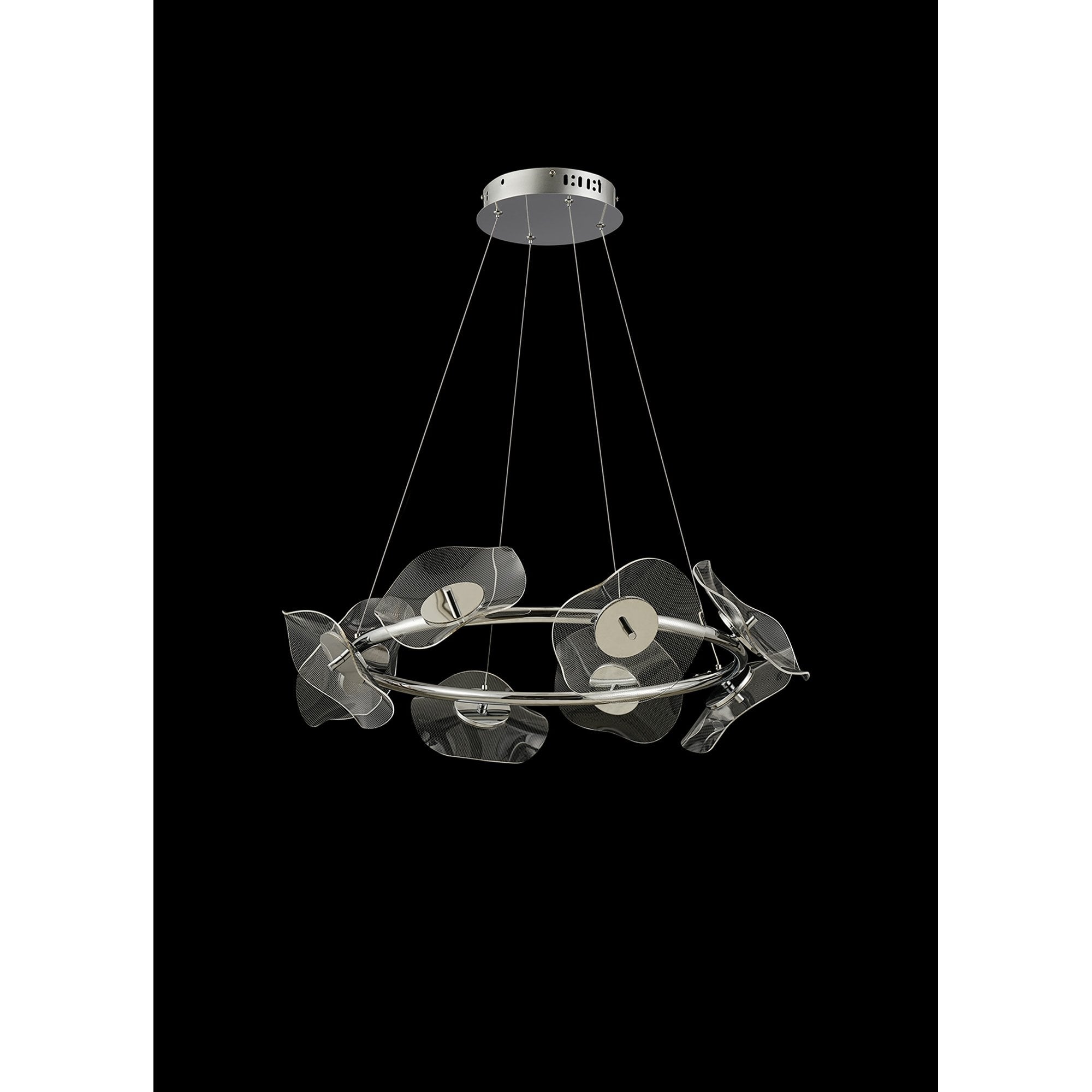 NL73409 Padwa 8 LED Ring Pendant Polished Chrome