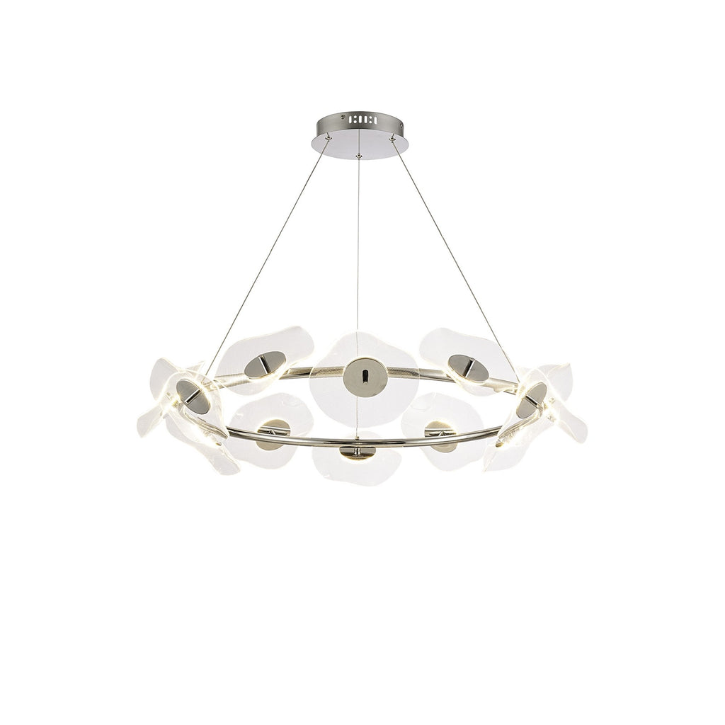 NL73419 Padwa 12 LED Ring Pendant Polished Chrome