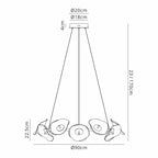 NL73419 Padwa 12 LED Ring Pendant Polished Chrome