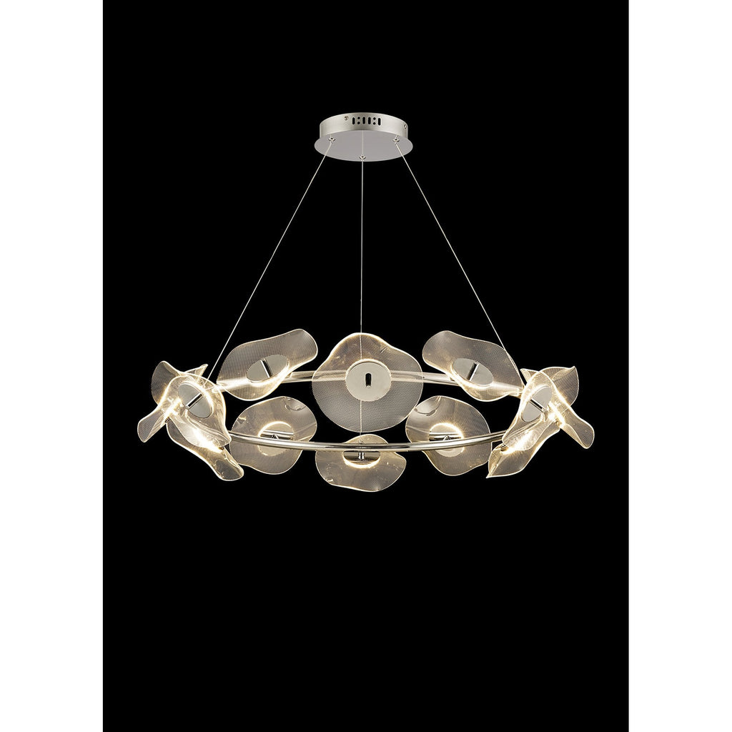 NL73419 Padwa 12 LED Ring Pendant Polished Chrome